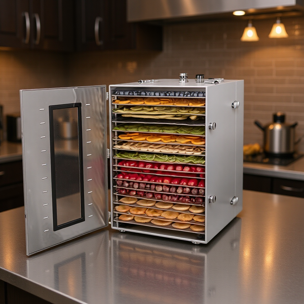 Commercial Large-Capacity Household Fruit Dryer Food Dryer Fruit Vegetable Meat Chinese Herbal Medicine Dehydrator Stainless Steel