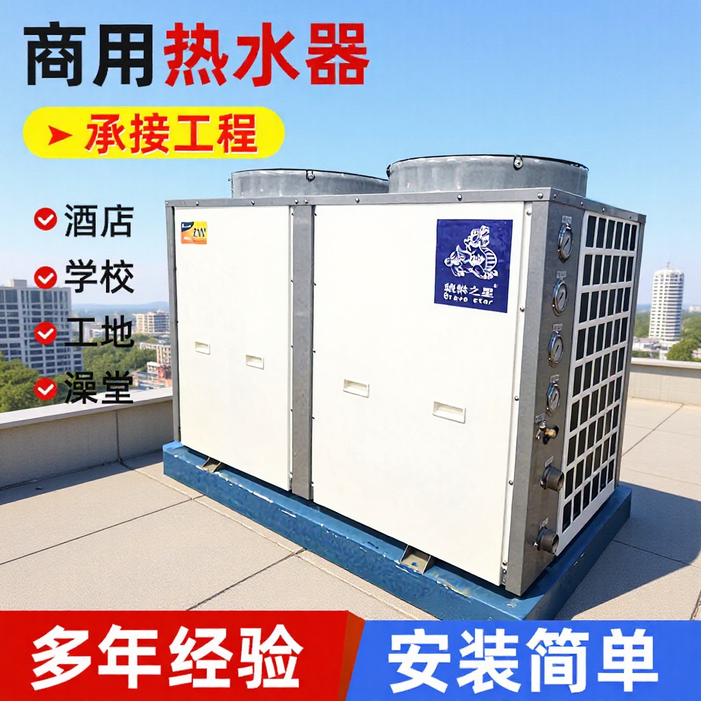 商用宾馆酒店空气能热泵工地宿舍泳池机热水器主机恒温宾馆酒店