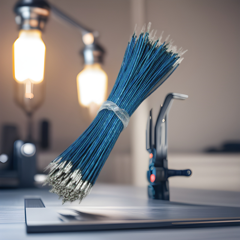 Enamelled Wire Wire Speaker Wire 8*0.08 Copper Wire Dipped in Tin at Both Ends Insulating Wire Noise Reduction Microphone Head Connection Wire