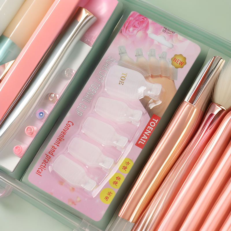 Nail art supplies wholesale toe nail remover set crystal light therapy nail oil glue toe nail remover clip