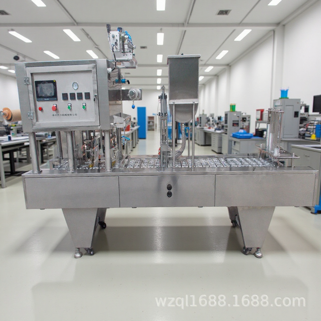 齐力QL-4A巧克力杯自动充填封杯机 杯装麦芽糖蜂蜜灌装封口机