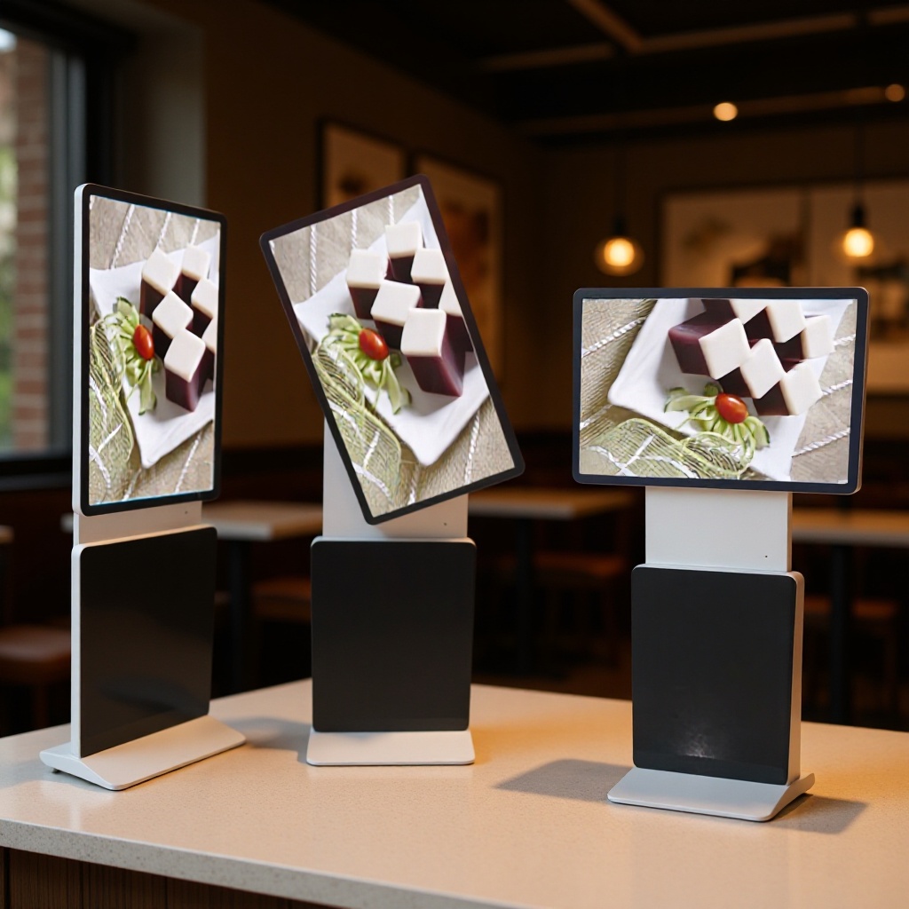 厂家供应32寸43寸自由拼接互动广告机价格深圳旋转触摸一体机