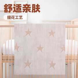 机织三层提花纱布全棉纱布  宝宝口水巾尿布婴童浴巾棉质面料现货