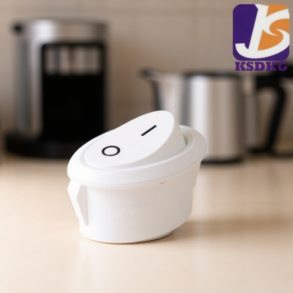 厂家供应 白色 椭圆形两档两脚船型开关 翘板开关 电源开关