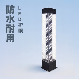 Beauty salon turn light LED barber shop pagoda floor lamp retro outdoor hair salon turn light waterproof hair turn light