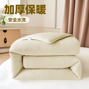 New Washed Cotton Soybean Quilt Core Maternal and Infant Grade Quilt Summer Quilt Spring Autumn Winter Quilt Thickeneded Warm Quilt Cover Removable and Washable