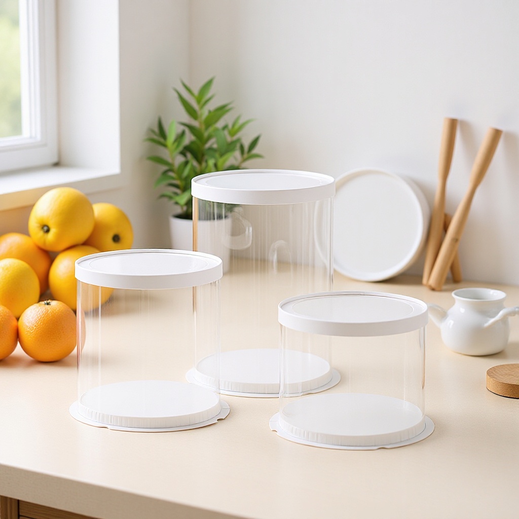 开窗圆形透明生日蛋糕烘培甜品烘焙礼物零食鲜花6/8/10包装盒