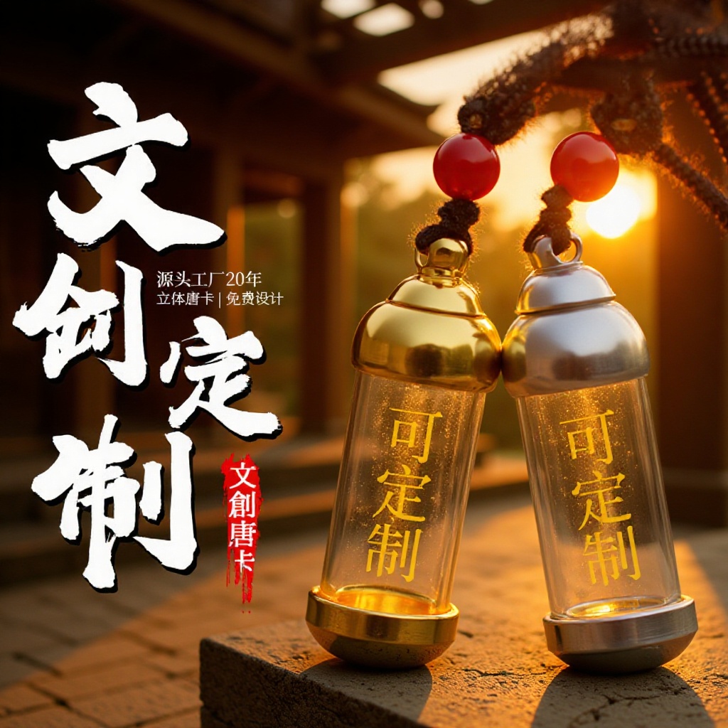 新非遗钛钢嘎乌盒管透明水晶瓶吊坠可打开装朱砂挂件项链空心吊坠