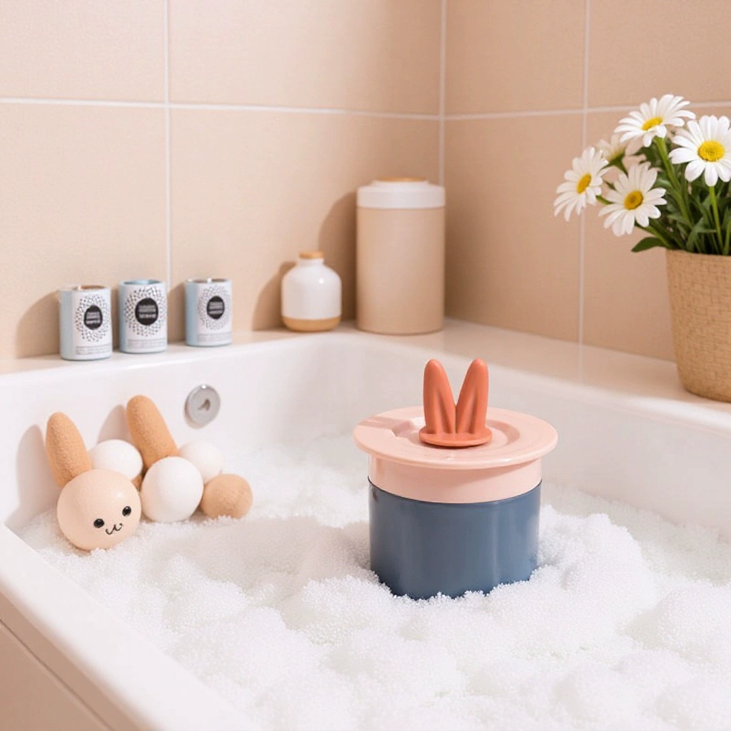 Портативный дозатор для пенного мыла в форме кроличьих ушек, флакон для очищающего средства для лица