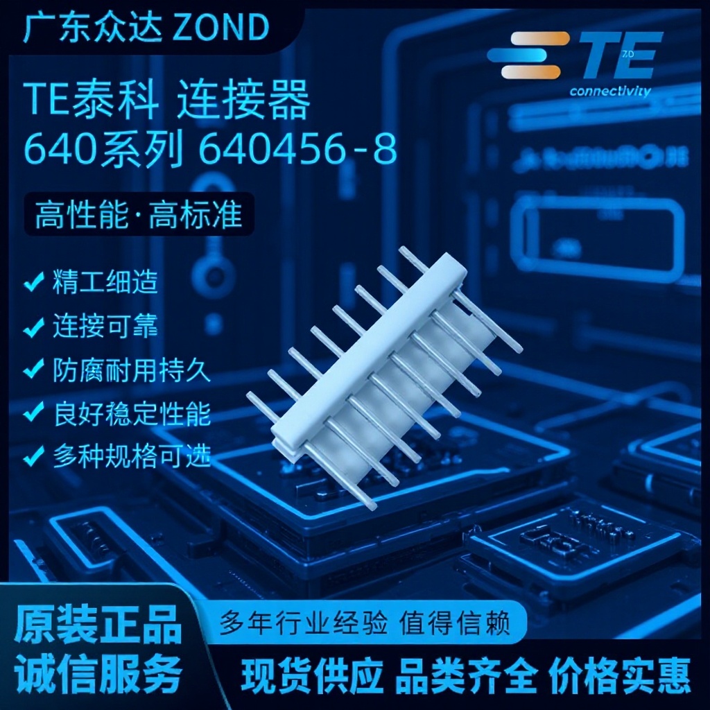 TE泰科640456-8 TE连接器开关插座接头usb网线无线电源插头