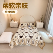 厂家法兰绒毛毯珊瑚绒儿童沙发午睡毯盖毯床单礼品三件套柔软
