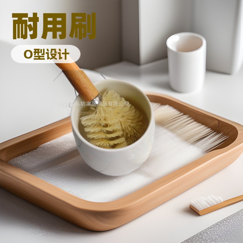 목재공방 가정용품 청소솔 컵솔 너도밤나무 긴 손잡이 브러쉬 O형 브러쉬 커피잔솔 와인잔솔 물컵솔