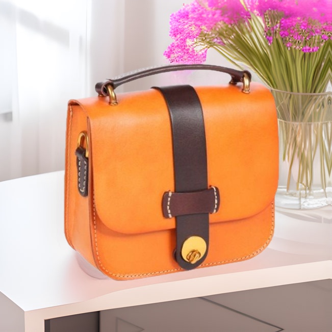 Special Offer New Genuine Leather Women's Bag Vegetable-Tanned Leather First Layer Cowhide Handbag with Lock Closure Shoulder Bag Tofu Bag Special Offer New Genuine Leather Women's Bag Vegetable-Tanned Leather First Layer Cowhide Handbag with Lock Closure Shoulder Bag Tofu Bag