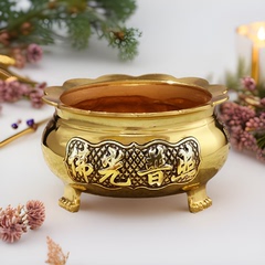 Factory Direct Supply Buddhist Altar Accessories Alloy Trim Three-legged Incense Burner Wholesale Home Use Indoor Buddhist Altar Incense Burner