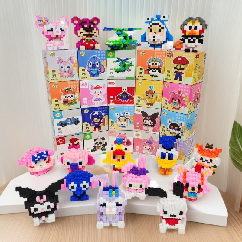 メーカー卸売互換性のある組み立て式連結ブロック、小さな粒子の子供向け知育玩具、エッグフィギュア、置物|undefined