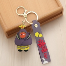 跨境新款卡通动漫浪浪山小妖精电影周边钥匙扣书包挂件钥匙链批发