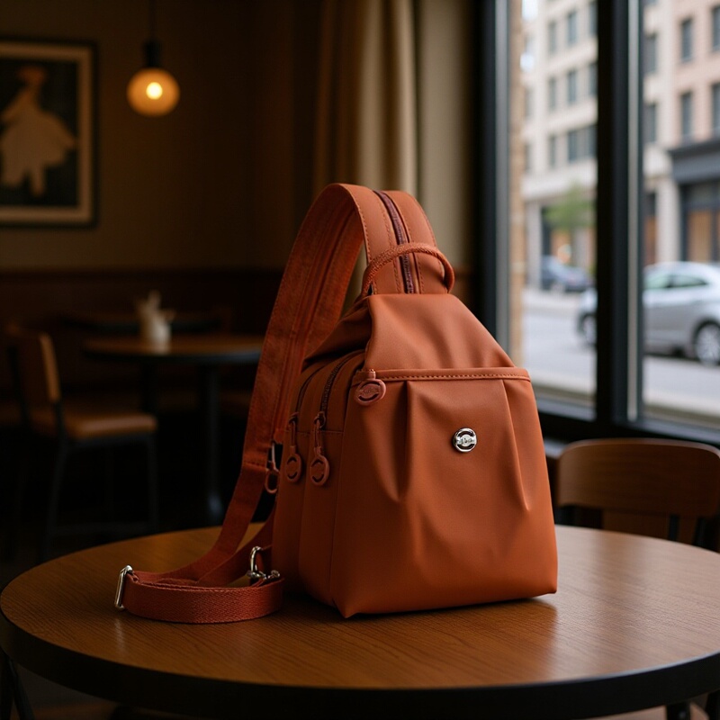 Cross-Border 2025 New Mini Backpack, Versatile Anti-Theft Chest Bag, Fashionable Casual Small Backpack, Women's High-End Trend