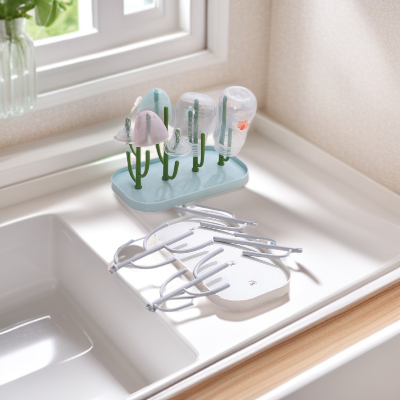 Al por mayor cocina creativa en forma de árbol portavasos de drenaje soporte de botella de plástico escritorio para el hogar taza de vino taza de té soporte para beber