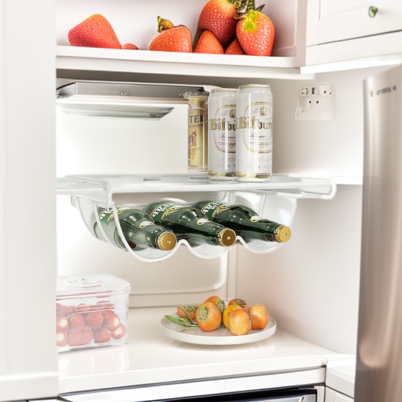 Ailian Iron Art Kitchen Supplies Storage Rack Refrigerator Storage Rack Beer Wine Garbage Bag Household Organizer