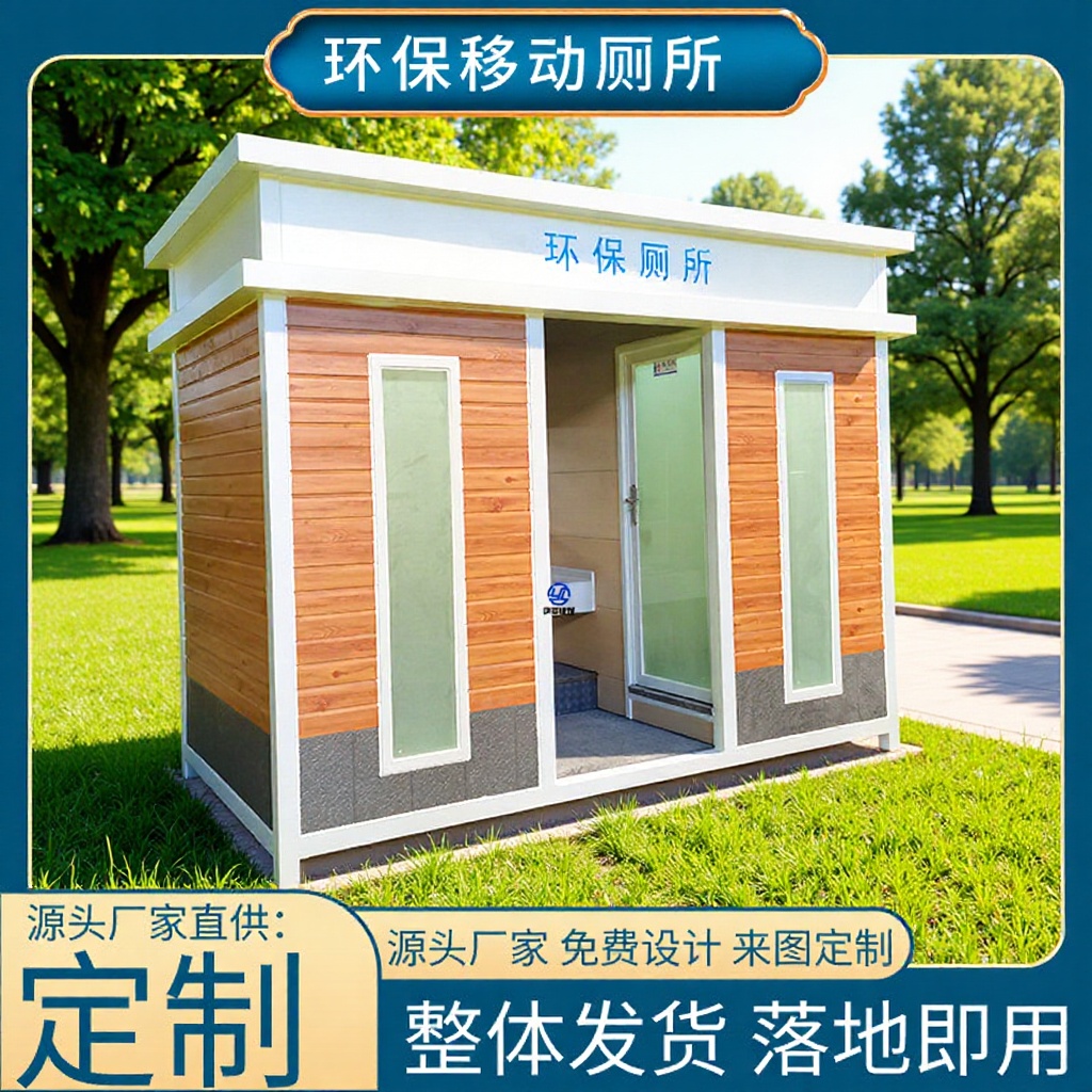 上海厂家直供户外移动厕所卫生间现货 景区应急环保公共厕所