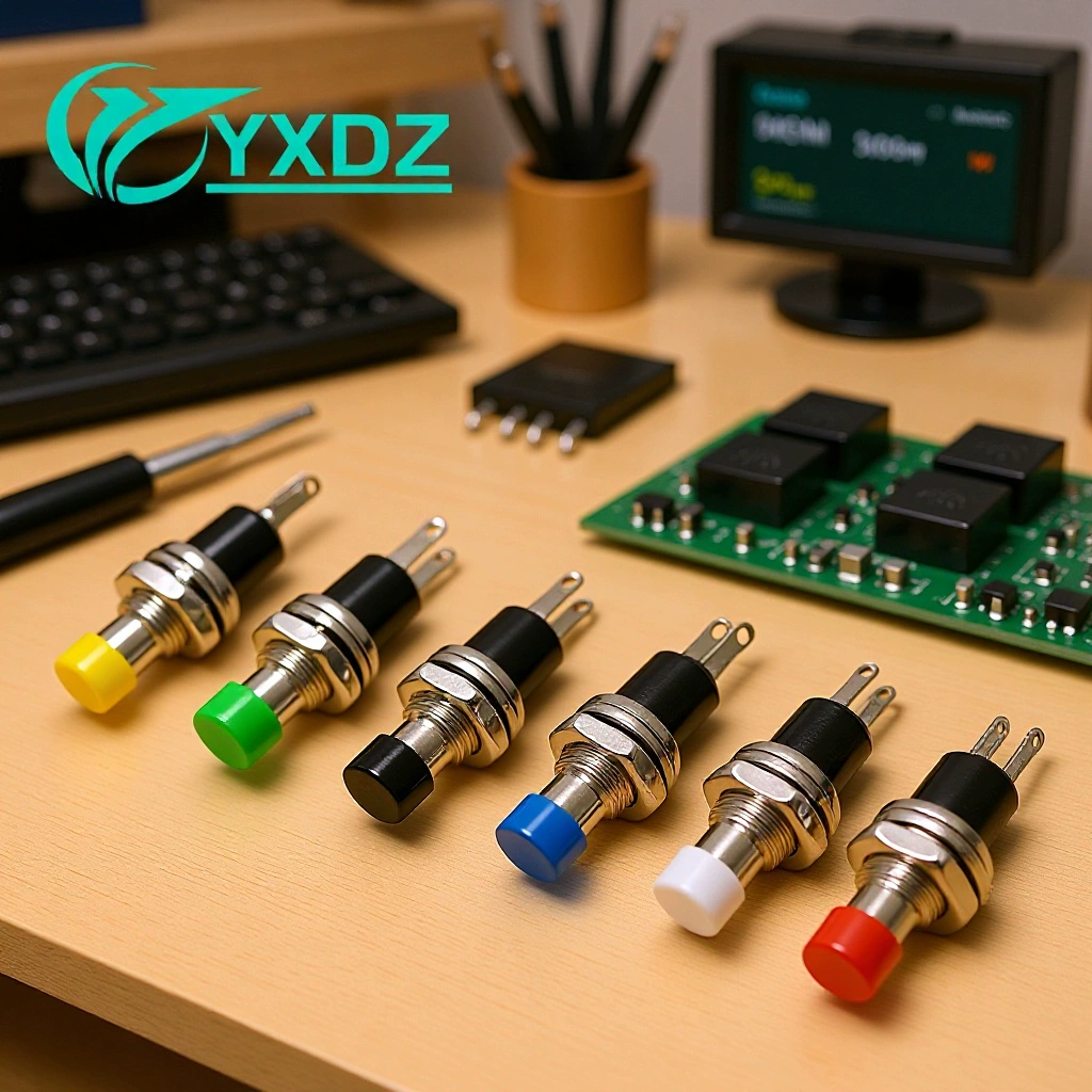 Маленький кнопочный переключатель PBS-110 Нажмите кнопку 7 мм PBS-105 Толчковый переключатель сброса без блокировки KAX-3