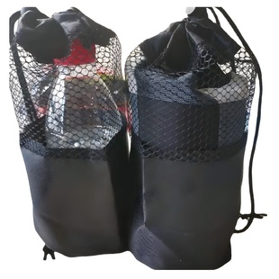 Spot Polyester Mesh Bundle Pocket Environmental Protection Beach Storage Bag Small Towel Packaging Easy to Carry Storage Bag