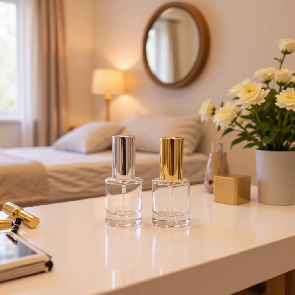 厂家直销工厂批发现货供应简约时尚高档8ml香水/指甲油圆柱小瓶子