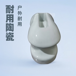 Factory Direct Sales T5 Ceramic Insulators Outdoor Low Voltage Pull Wire Insulating Column Self-Produced and Sold