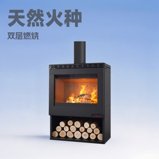 Wood-Burning Real Fire Fireplace Handle for Guesthouses, Villas, Modern Living Rooms, Indoor Heating, Wood Stove for Self-Built Houses, Cross-Border Hot Sale