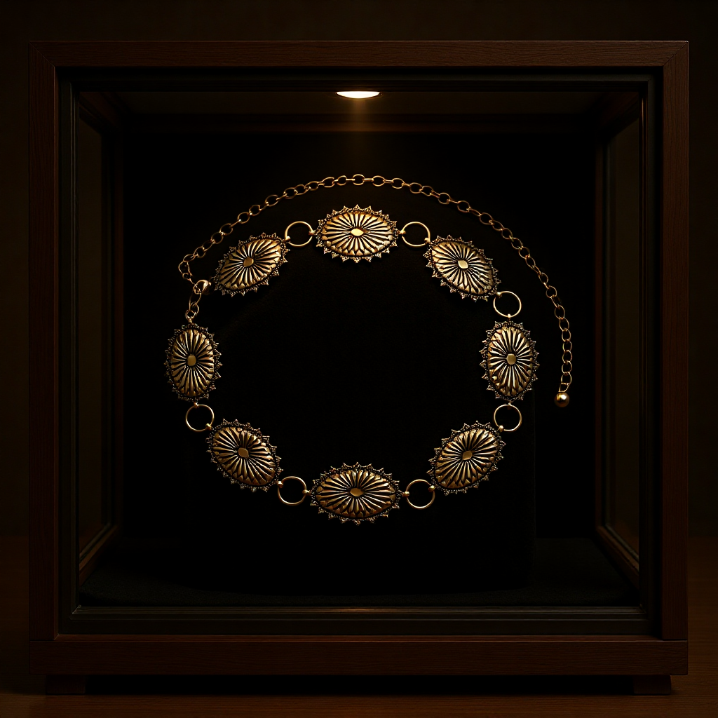 Suministro transfronterizo de amazon serrado cadena de cintura de metal tallado falda versátil de aleación vintage pequeña cadena de fragancia collar decoración