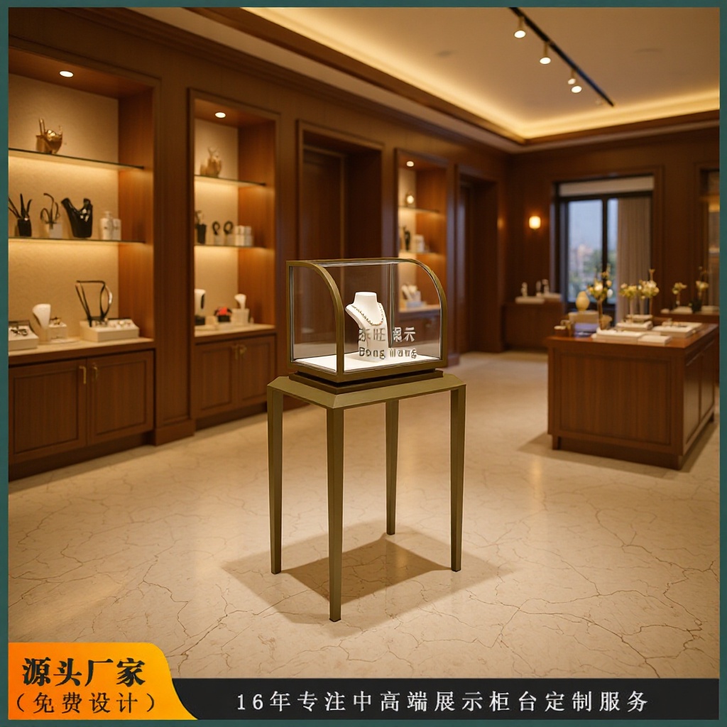 单品珠宝展示柜 首饰陈列柜/展架 玻璃柜台 现货批发 珠宝首饰柜