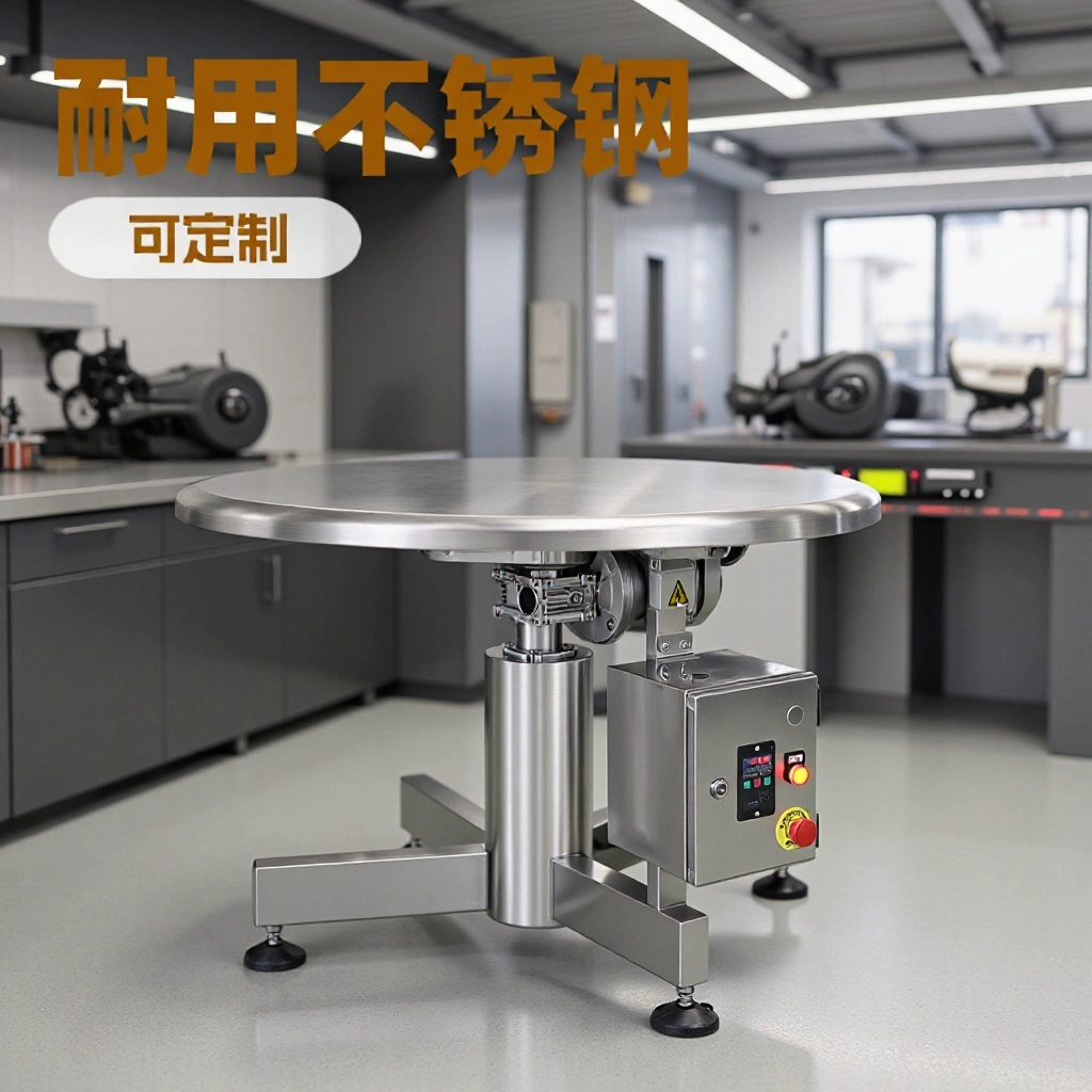 Простой в эксплуатации поворотный стол для сортировки материалов, модель поворотного стола для пищевой промышленности, машина для сортировки и упаковки материалов для коммерческого использования.