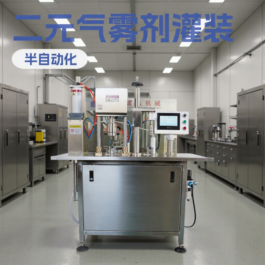 灌装机二元包装气雾剂灌装机 灭火器铝罐灌装机设备