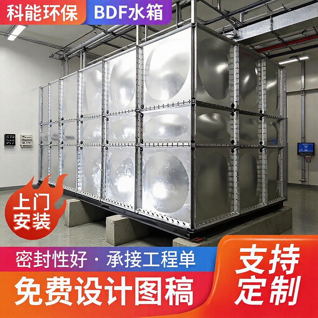 供应优质BDF装配式热镀锌不锈钢水箱 地埋式箱泵一体模块水池热卖