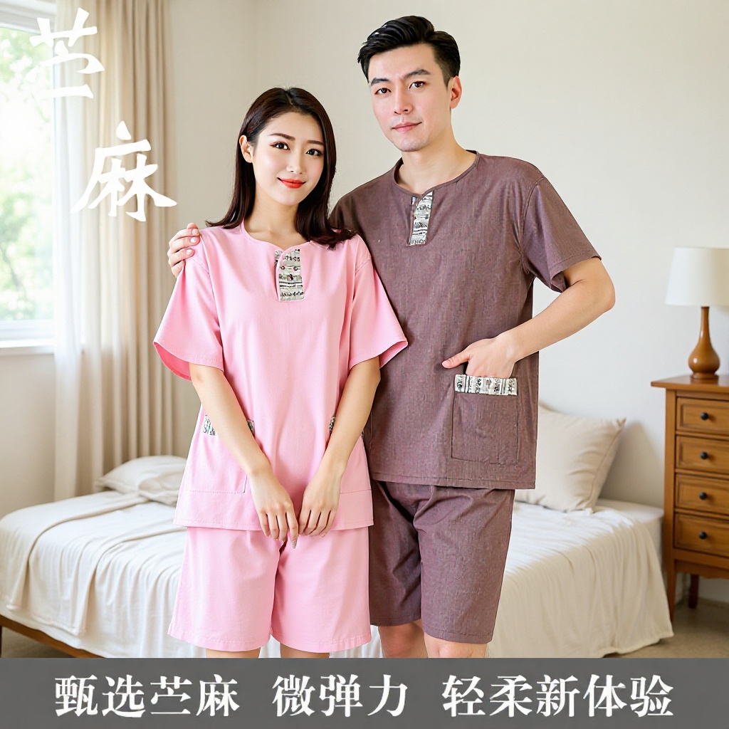 2026弹力苎麻浴服桑拿服洗浴汗蒸衣服采耳足疗养生美容服汗蒸服