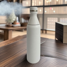 新款双盖小口瓶304不锈钢保温杯户外便携带提绳运动保龄球瓶