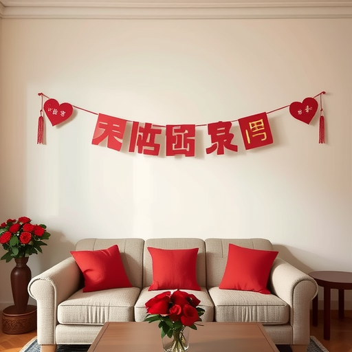 婚房装饰拉旗结婚用品新房布置新婚快乐男方女方卧室喜字婚礼拉花