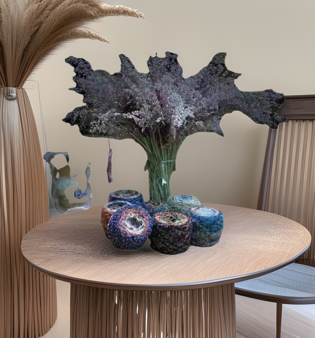 川彩彩点马海毛球球线 中粗点子段染钩针宝宝毛线手混编织毛线