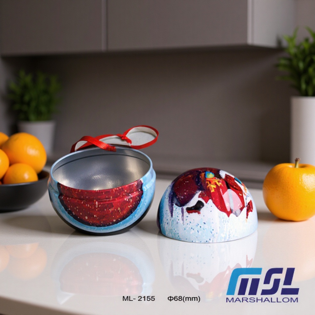 源头厂家 优惠供应精美马口铁ML-2155圣诞糖果盒 礼品包装盒