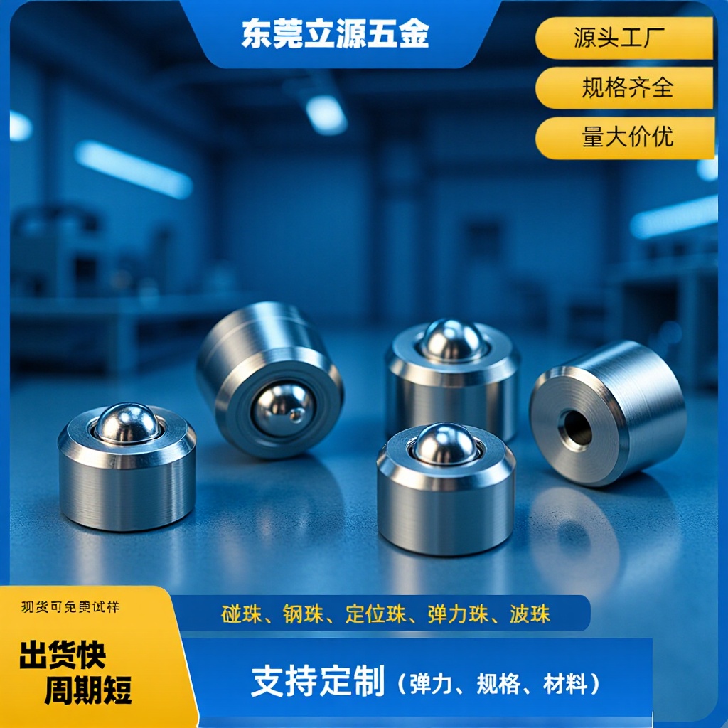 厂家供应相框弹簧珠不锈钢有台阶定位珠4X5碰珠相框按压式柱塞