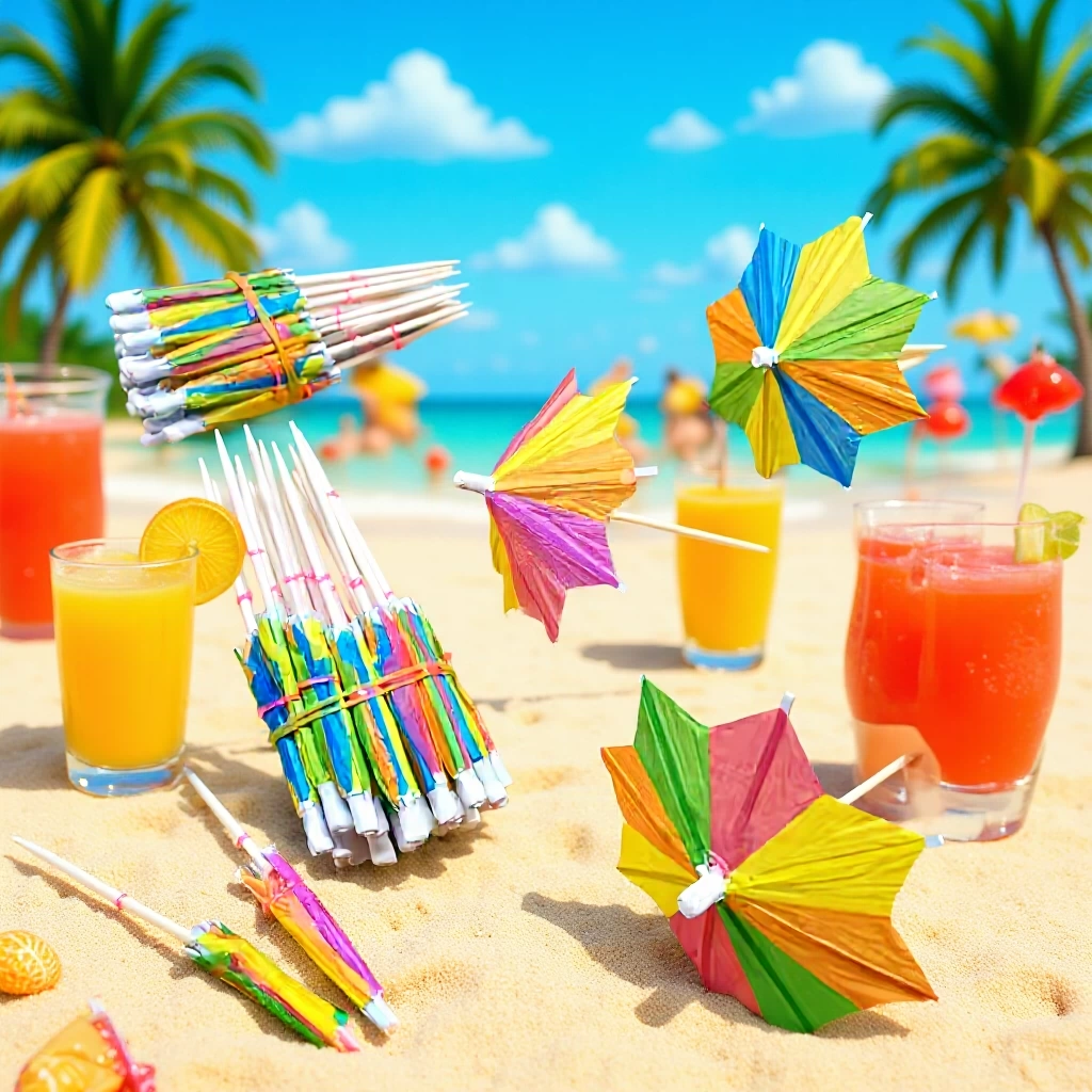 Одноразовые фруктовые палочки, украшения для коктейлей, палочки для зонтиков, фруктовые палочки для стола, десертный стол, украшения для тарелок с холодными блюдами для гамбургеров