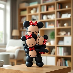 Pvc Soft Stereo Hot Shoe Minnie Doll Head Hot Shoe Cartoon Doll Head Camera Flash Decoration Doll
