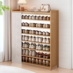 Shoe racks for home interiors, beautiful multi-layer doors, simple dustproof shoe cabinets 2024 new hot storage storage shelf