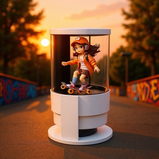 360 Degree Hd 3D Holographic Fan Bluetooth Speaker Led Naked Eye 3D Holographic Led Air Screen 3D Advertising Machine