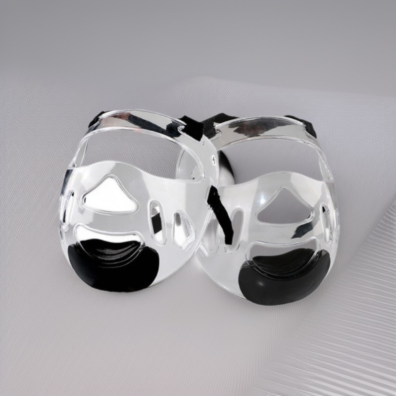 Taekwondo Mask Protective Gear Face Protection Transparent Protective Mask Karate Head Protection Helmet Mask Removable Head Helmet