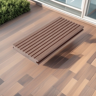 Engineering-Specific High-Strength Plastic Wood Flooring Waterproof Zero-Formaldehyde Outdoor Garden Plank Road Floor Installation Convenient Flooring