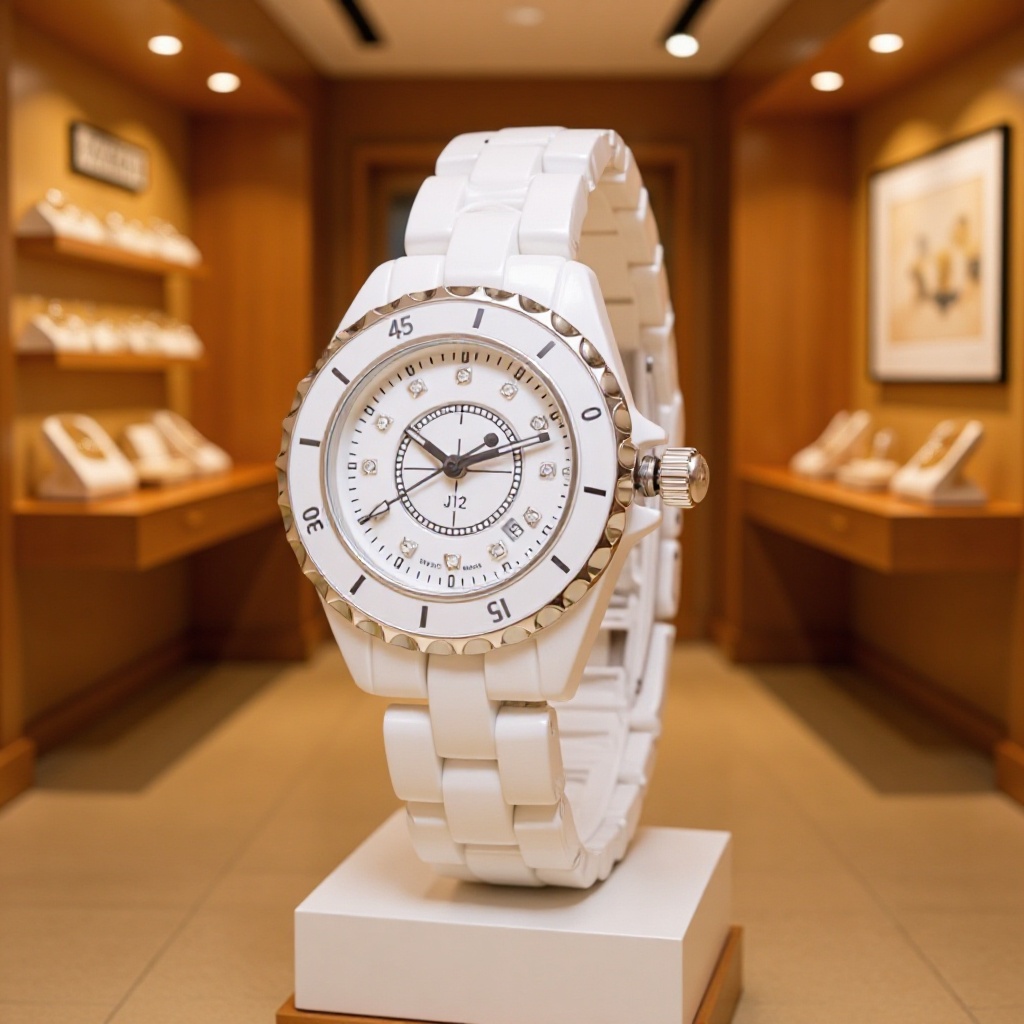 Micro-business generation hair small incense home J12 ceramic drill surface digital disc quartz women's watch cross-border foreign trade manufacturers batch