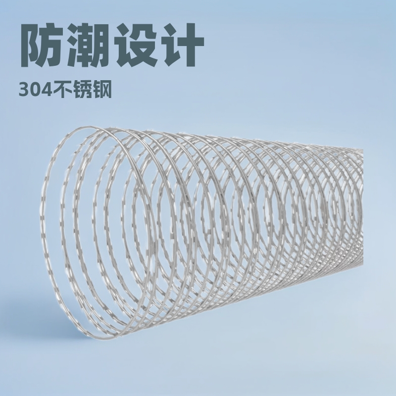 防海盗轮船用刀片刺网 不锈钢304 316刀片刺网 双螺旋刀片刺绳