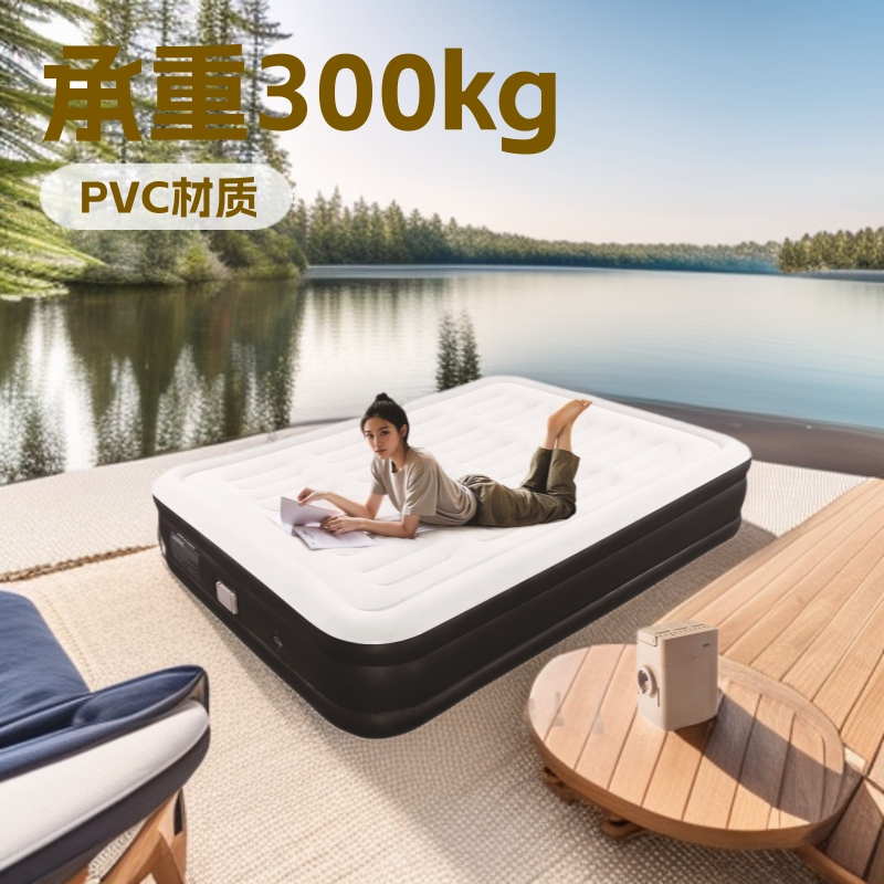 Factory Direct Supply Inflatable Bed Portable Travel Mattress Pvc Flocking Comfortable Sleeping Pad Home Air Mattress High Bed Factory Direct Supply Inflatable Bed Portable Travel Mattress Pvc Flocking Comfortable Sleeping Pad Home Air Mattress High Bed