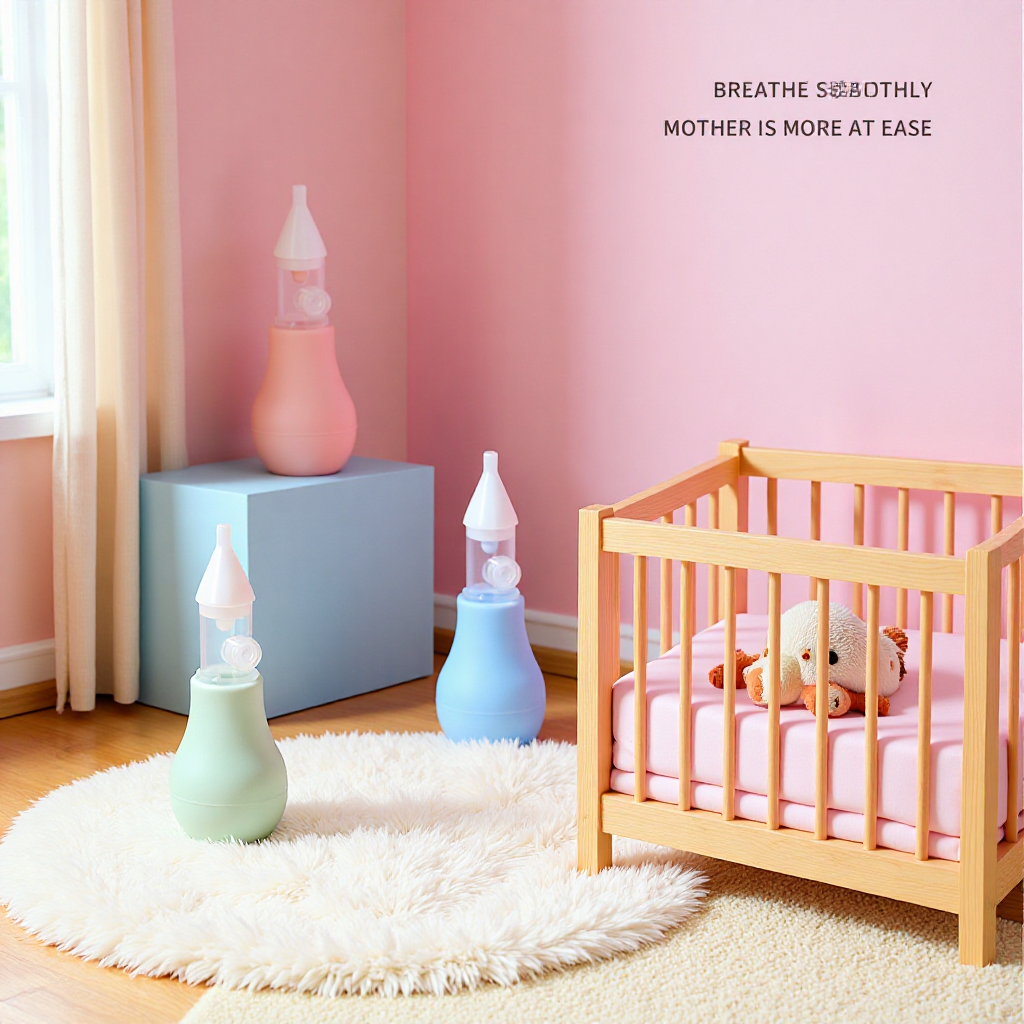 Cross-Border Baby Nasal Aspirator Baby Anti-Reflux Children's Pump Type Bottle Snot Cleaning Food Grade Mother and Baby Products